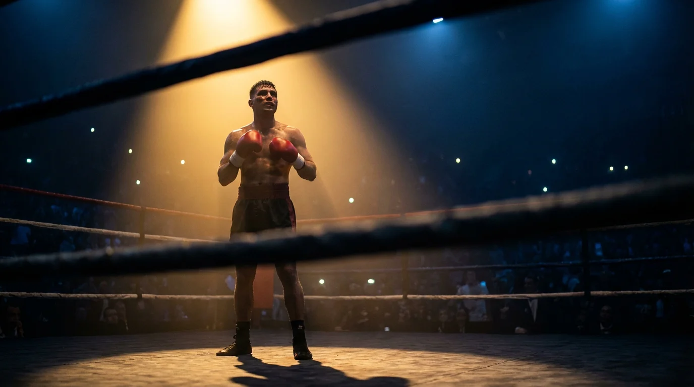 Boxen Wetten Guide – Boxer im Rampenlicht vor dem Kampf